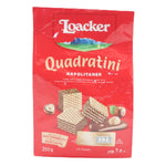 Loacker Wafer Halzanut 250g, crispy almond-flavored wafer snacks from LOACKER, shown in the image.