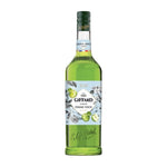 Giffard Mixology Green Apple 1L bottle of green apple-flavored syrup for cocktails and drinks in a clear glass bottle