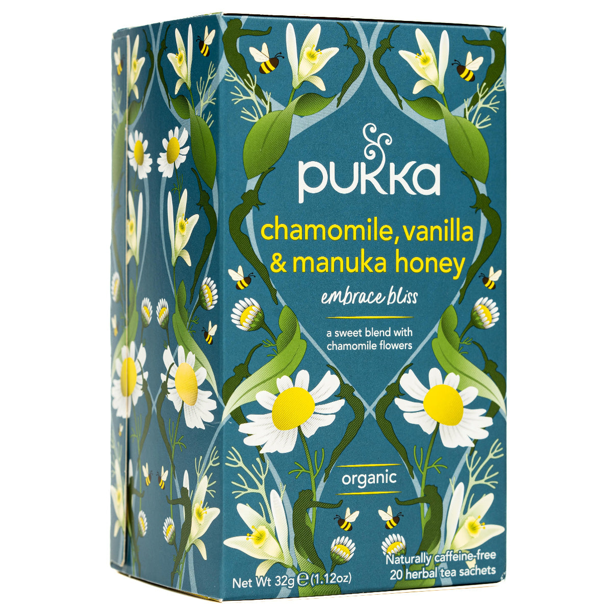 Pukka Chamomile, Vanilla & Manuka Honey Tea Caffeine Free