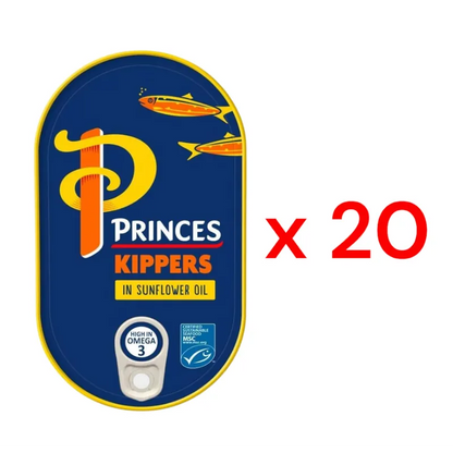 Princes Kipper Fillet In Sunflower Oil Tin Can Cans 190g x20