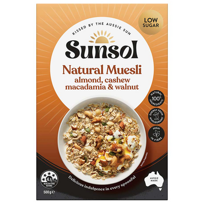 Sunsol Nut Lovers Blend Natural Muesli