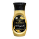 Maille Squeeze Dijon mustard bottle with yellow cap and label, showcasing smooth mustard inside a clear plastic container.