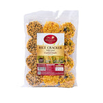 Sriwanna rice cracker with cereal snack in 140g, showing crispy rice and cereal pieces in a clear package.
