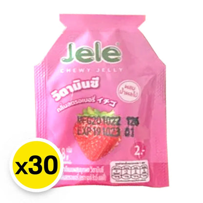 Jele Chewy Jelly Carrageenan Strawberry 18g