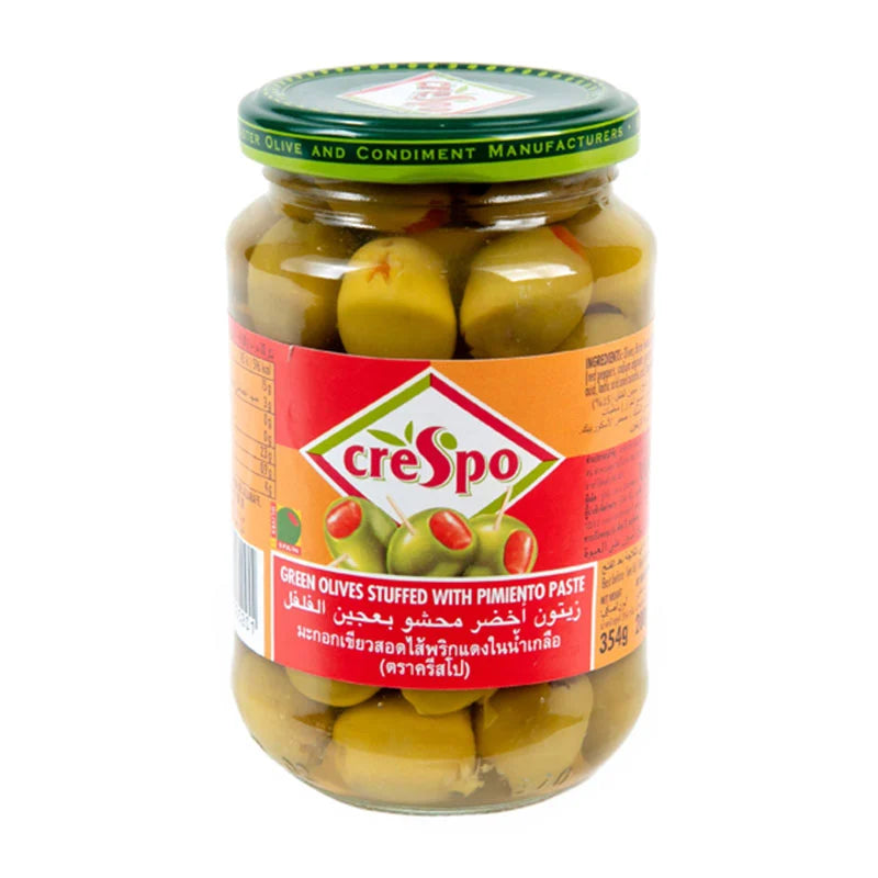 CRESPO Green Olives Stuffed 354g