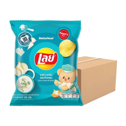 LAYS CLASSIC SOUR CREAM & ONION 105g x14