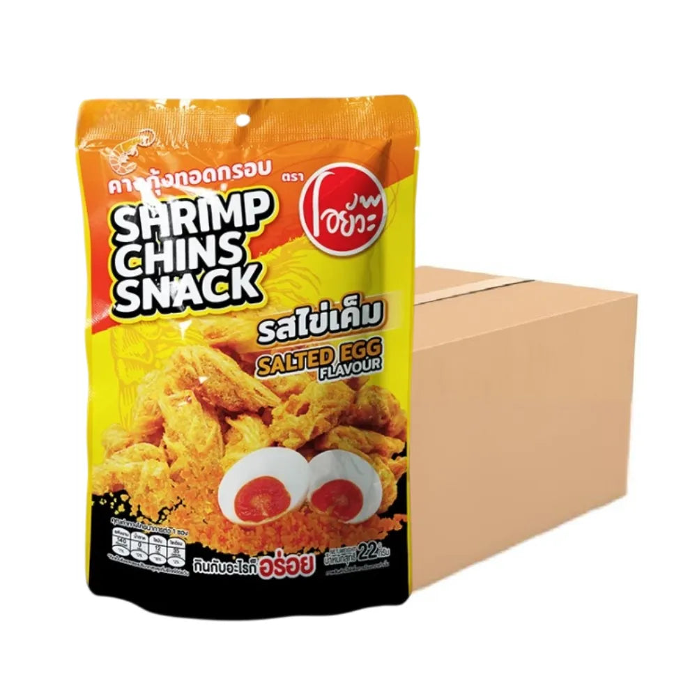 O-YUA Crispy Fried Shrimp Chin Salted Egg Flavor ( 22g