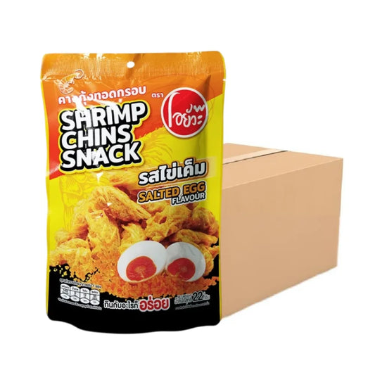O-YUA Crispy Fried Shrimp Chin Salted Egg Flavor ( 22g