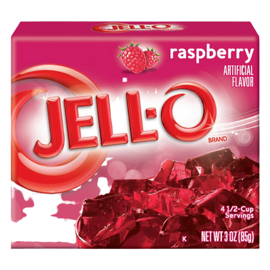 Jell-O Gelatin Dessert Mix Raspberry Flavored