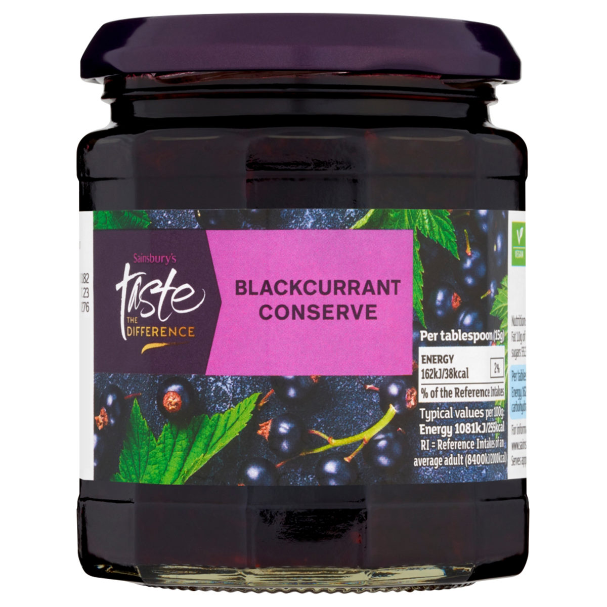 Sainsbury's Taste The Difference Blackcurrant Conserve