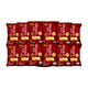 RISE BUDDY BBQ Rice Chippies, crispy halal rice snack in a pack of 12, FDA approved, showing golden, crunchy rice chips.
