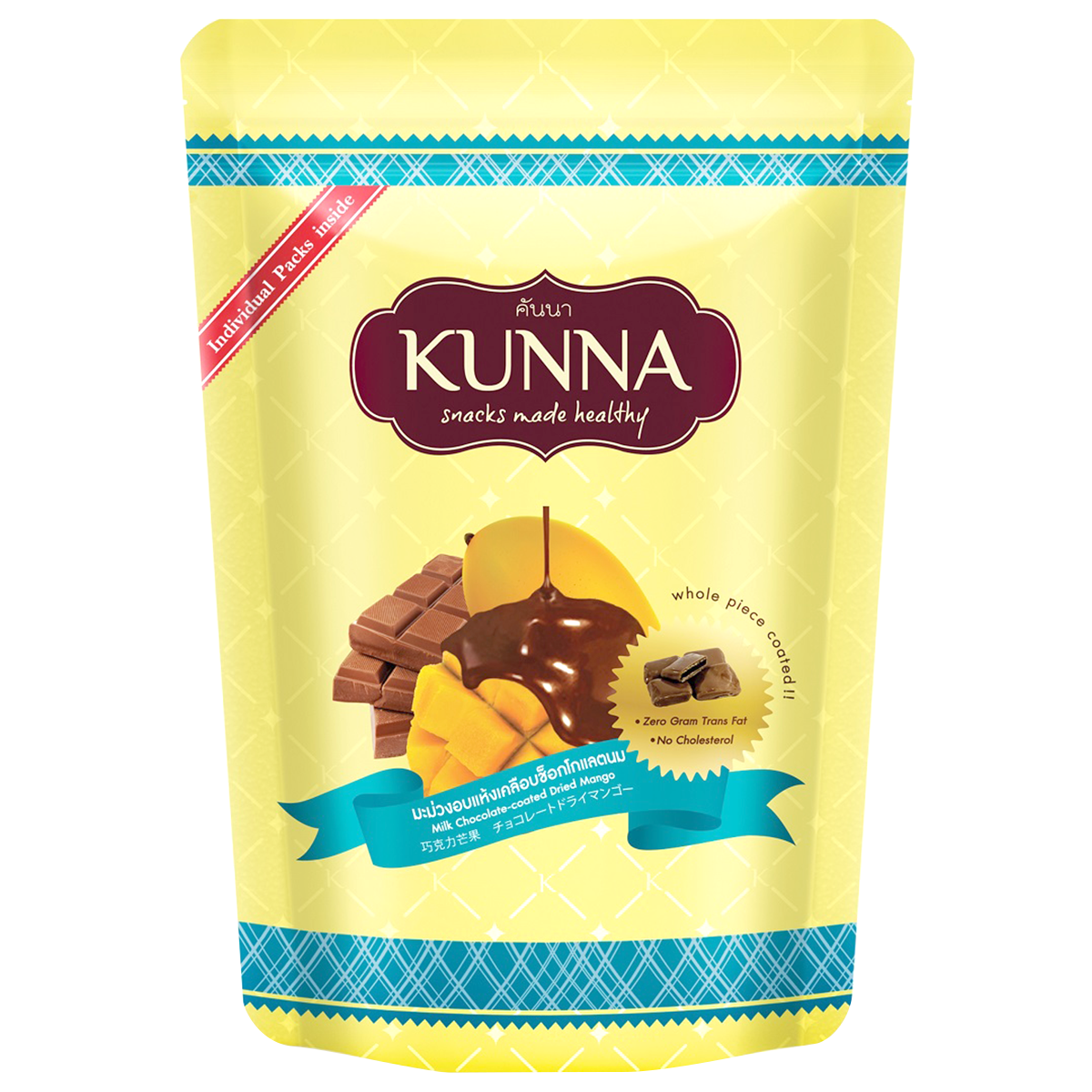 Kunna Milk Chocolate Coated Dried Mango