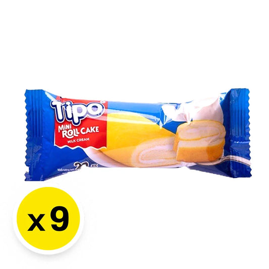 Tipo Mini Roll Cake Milk 20g