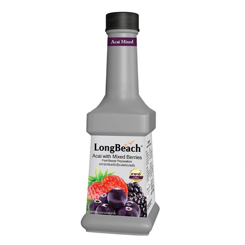 Longbeach Puree Acai With Mixed Berries 900ml