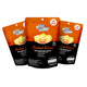 RISE BUDDY Crispy Rice Snack 3-pack with smoked katsuo flavor, FDA Halal, healthy baked rice snack with six flavors visible in the image.