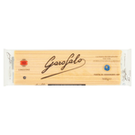 Garofalo Linguine pasta in a grocery package, showcasing long, thin Italian noodles made from high-quality durum wheat.