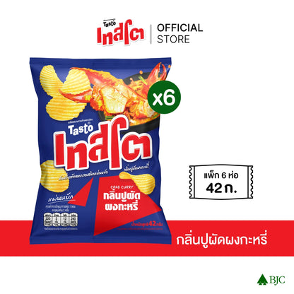 Tasto Crispy Potato Chips Crab Stir-Fried With Curry Powder 42g