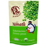 Yamata Green Peas Original Flavor confectionery snack in a colorful package, showing green peas inside.