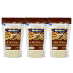McGarrett Oat Bran 200g dry grocery package with white oats in a clear plastic bag, showing the product label.