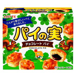 Lotte Chocolate Pie confectionery snack with a crispy crust and chocolate filling, shown in a close-up image.