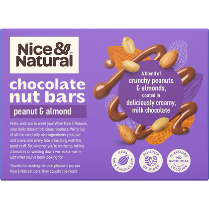 Nice & Natural Chocolate Nut Bars Peanut And Almond