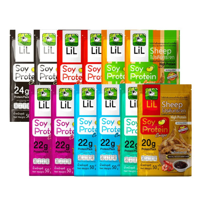 LILSHEEP Travel Companion Set 12 Packs Including 7 Flavors 50g
