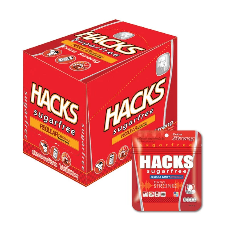 HACKS SUGAR-FREE HACKS Sugar Free Candy Regular 20.5g x12