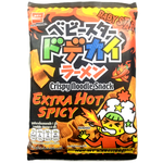 Baby Star Wide Extra Hot Spicy confectionery snack featuring crispy, spicy, seasoned snack pieces in a colorful packaging.