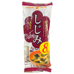 Hikari Sokuseki Nama Misochiru Shizimi Ziru packaged Japanese grocery product in a clear container with miso paste and ingredients visible.
