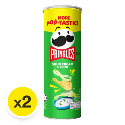 Pringles Chips Sour Cream 102g x2