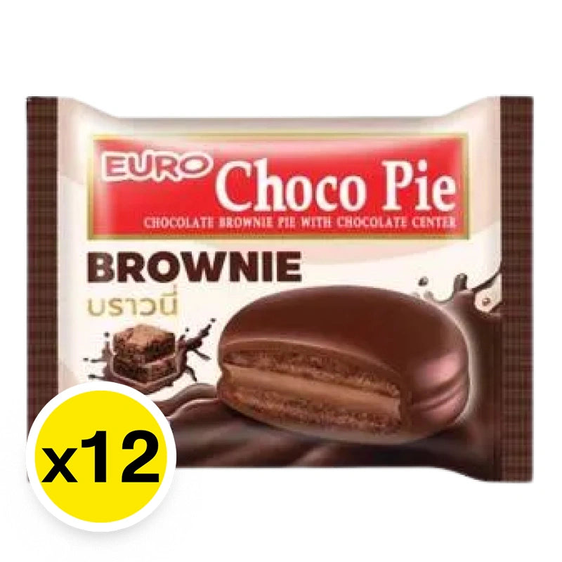 Euro Chocopie Chocolate Brownie 17g x12