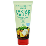 Kewpie Tartar Sauce Japanese style in a jar, creamy condiment with herbs and pickles, ideal for seafood dishes.