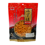 Mizuho Kakinotane rice snacks in a bowl, featuring crunchy, roasted Kakinotane confectionery snacks from the Mizuho brand.