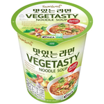 Samyang Vegetasty Cup, instant vegetable-flavored grocery product in a convenient cup container.