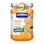 Best Foods orange spread jam in 340g jar, showcasing vibrant orange jam with a smooth texture in a dry grocery product image.