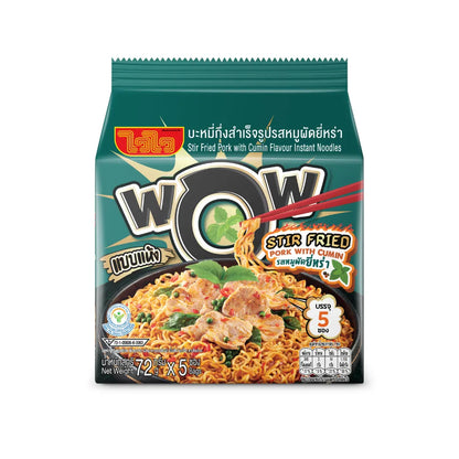 WAIWAI Wai Wai Wow Stir Fried Pork With Cumin Flavor Instant
