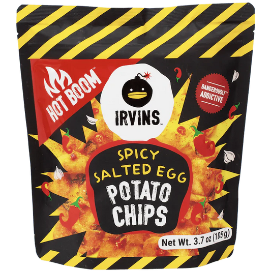 Irvins Hot Boom Salted Egg Potato Chips
