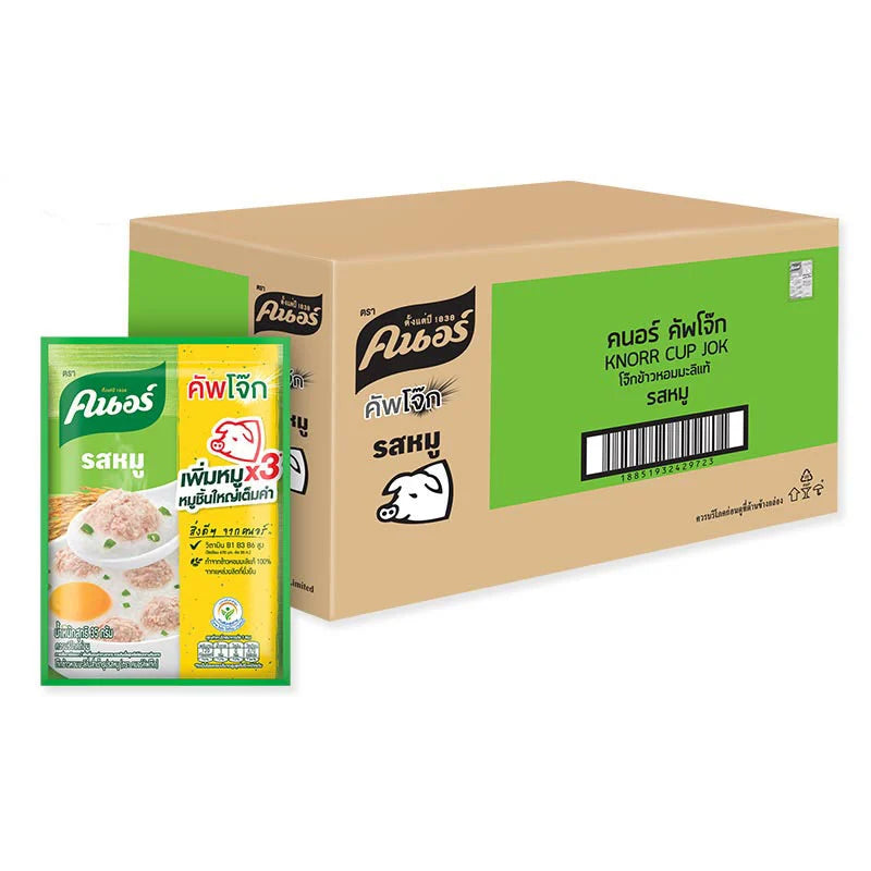 KNORR Jok Instant Porridge Pork X 8 Packs 35g x12 pcs