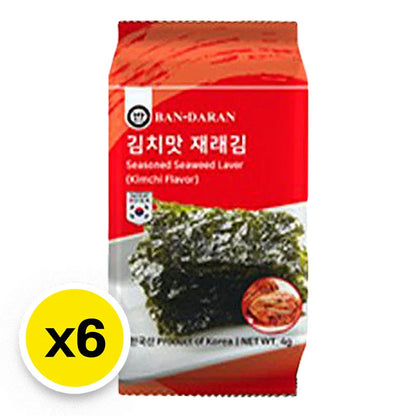 Bandaran Seasoned Seaweed Kimchi Flavor 4g