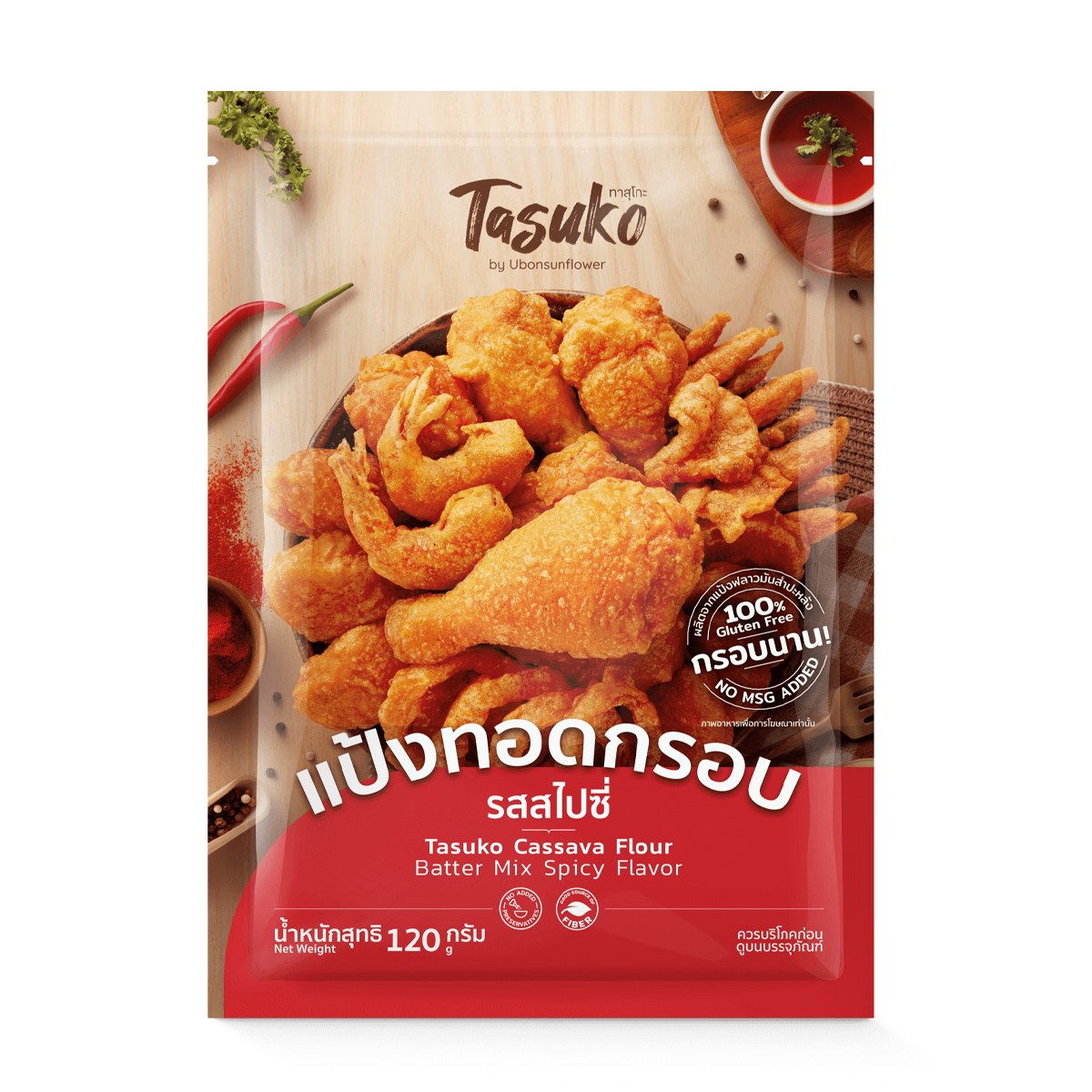 Tasuko Cassava Flour Batter Mix Spicy Flavor