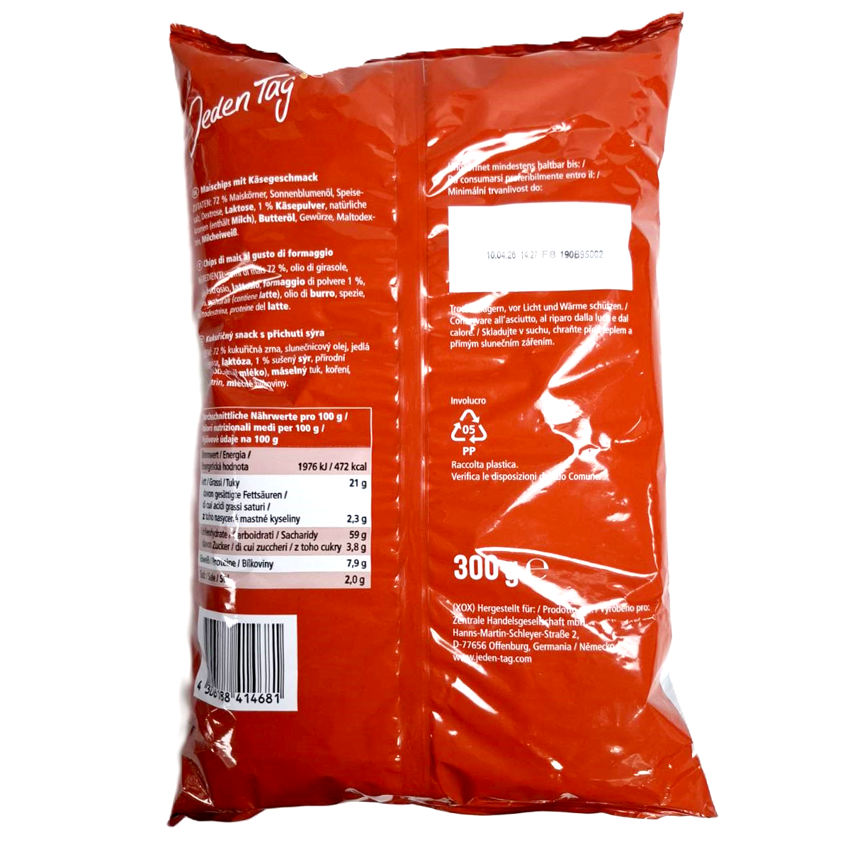 Jeden Tag Tortilla Chips Kase