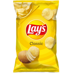 Lay's Classic Salt Potato Chips in a bowl, showing crispy, salted snack chips from Lay's in natural lighting.