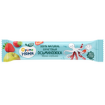 Frutonanny Fruit Stick with apple and strawberry flavors, featuring colorful fruit-shaped confectionery snacks.
