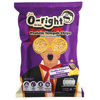 O-Right Protien Tempeh Chips Truffle Cheese