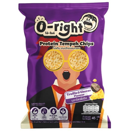 O-Right Protien Tempeh Chips Truffle Cheese