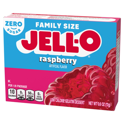 Jell-O Raspberry Zero Sugar Flavored