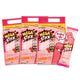 Grinny Strawberry Flavored Corn Snack 11G pack, 20 pieces per box, showing colorful corn snack with strawberry flavor accents.