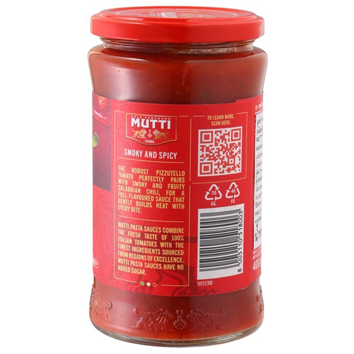 Mutti Arrabbiata Pasta Sauce