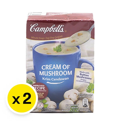 Campbell's Instant Soup Cream Of Mushroom 63.3g x2