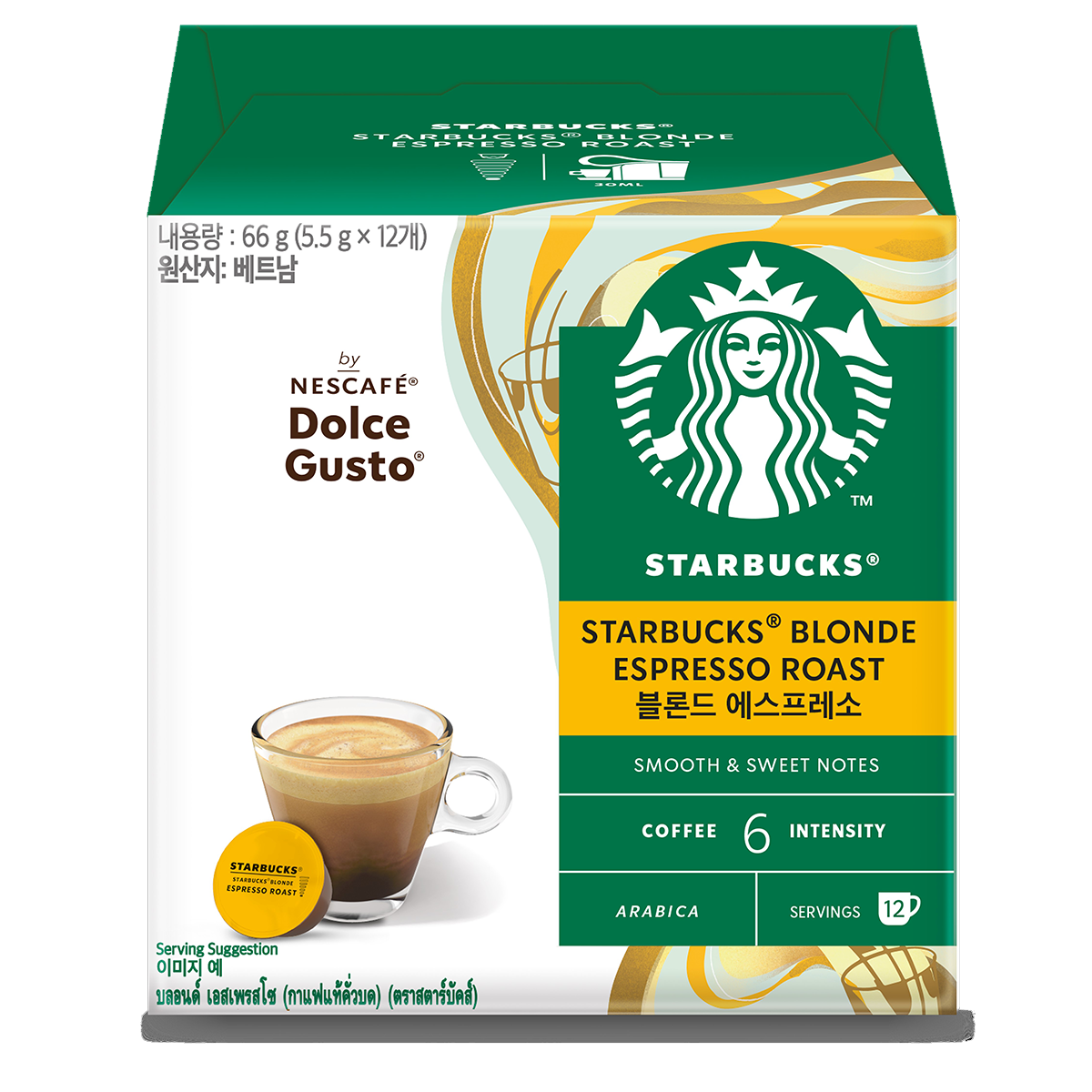 Starbucks Dolce Gusto Espresso Blonde Espresso Roast